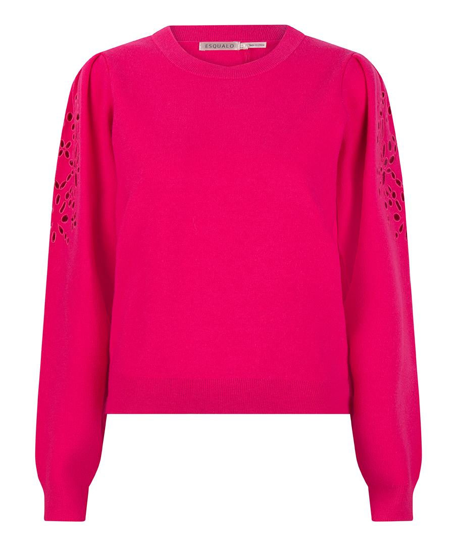 Sweater embroidery anglaise
