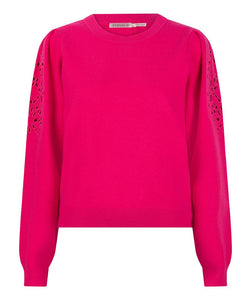 Sweater embroidery anglaise