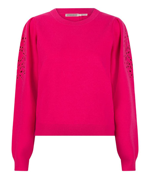 Sweater embroidery anglaise