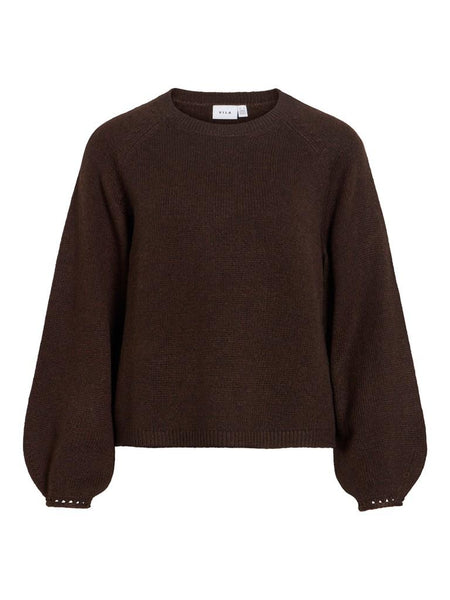 VISAPNA O-NECK L/S KNIT TOP/P