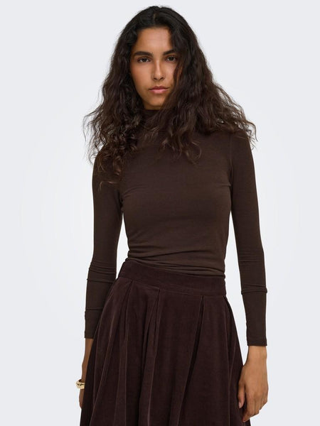ONLGLAMOUR L/S ROLL-NECK TOP