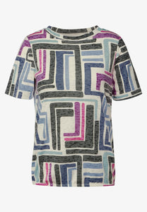 TOS Multicolor Printed Burn O