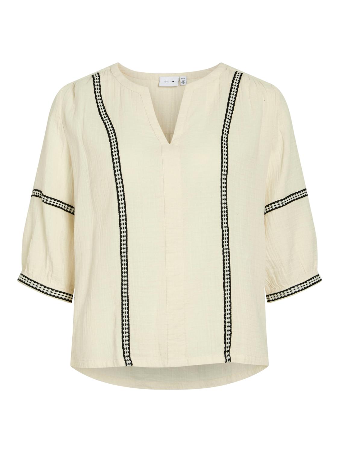 VITOVANA V-NECK 3/4 TOP