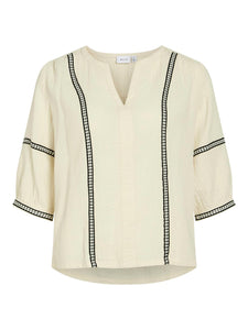 VITOVANA V-NECK 3/4 TOP