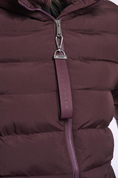 Padded coat with detachable co