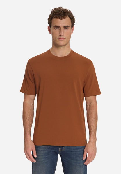 T-shirt crewneck caramel