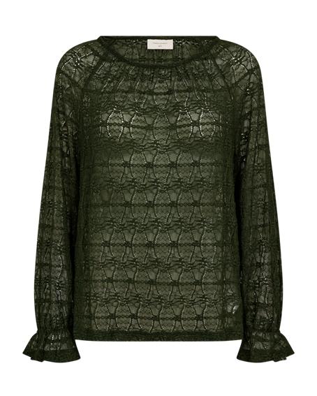 FQibena-blouse kombu green