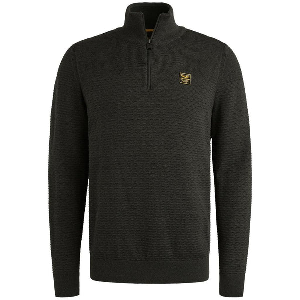 Half zip collar cotton moulin