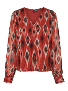 VMEDNA L/S TOP WVN BTQ