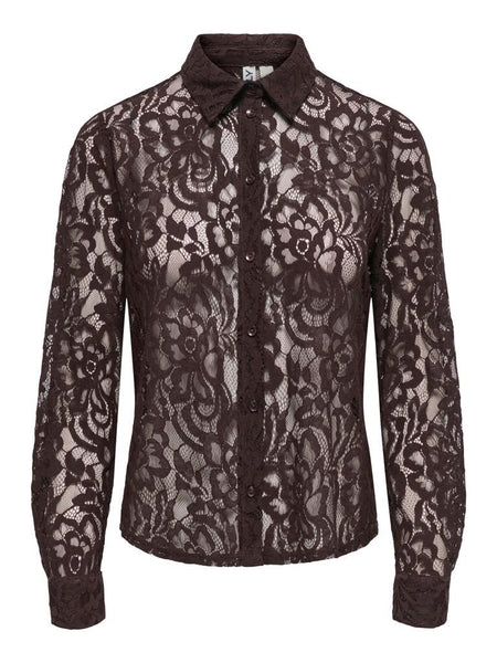 ONLBIRUN L/S LACE SHIRT WVN