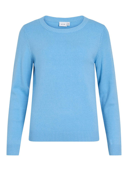 VIRIL O-NECK L/S  KNIT TOP -