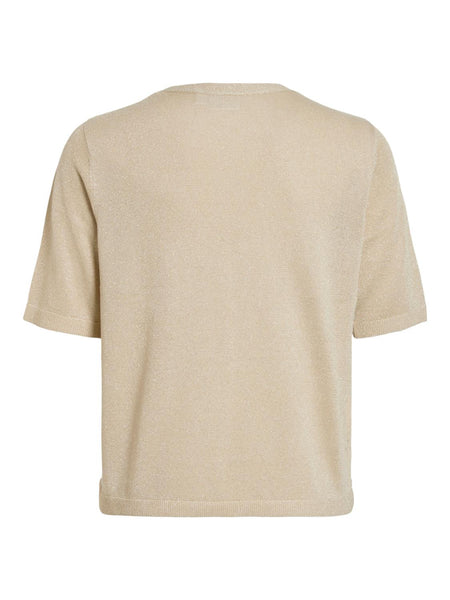 VIANTA V-NECK 2/4 GLITTER KNI