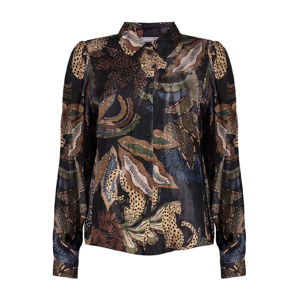 Top satin AOP animal