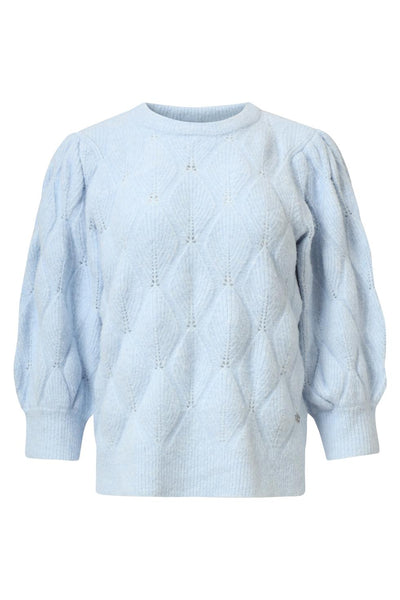 Knit top 25500 light blue