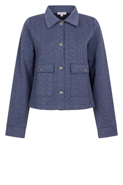 Jacquard jacket jane blue