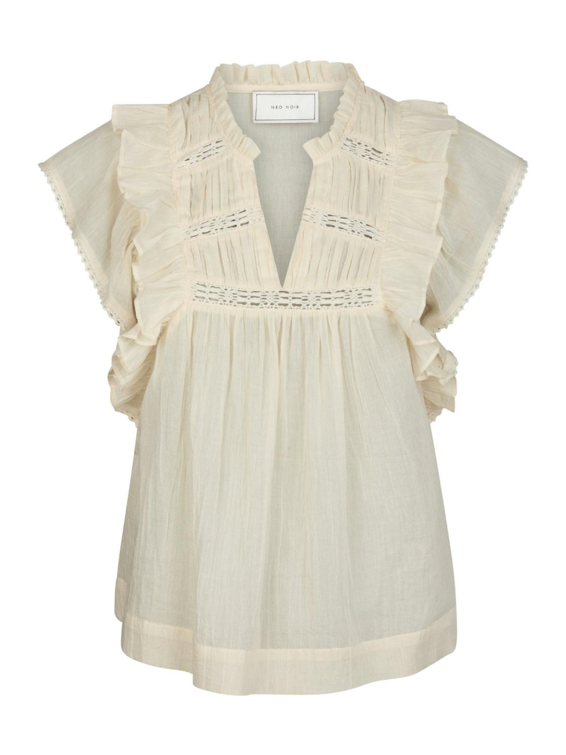Jayla S voile top light yellow