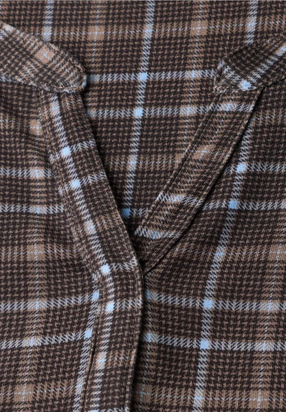 printed jersey shirt w.split 