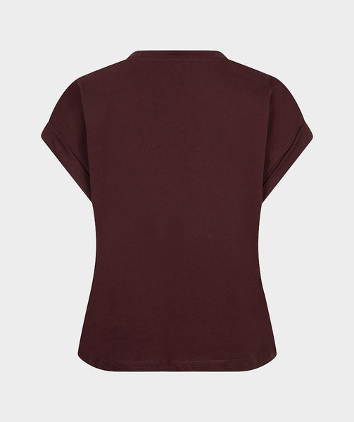 T-shirt roll up slve satin