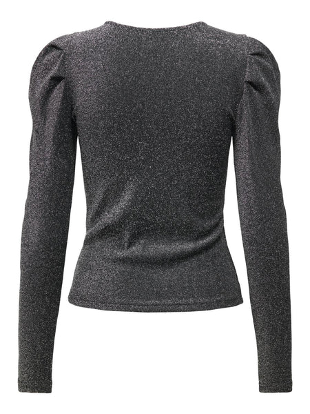 ONLRICH L/S GLITTER PUFF TOP