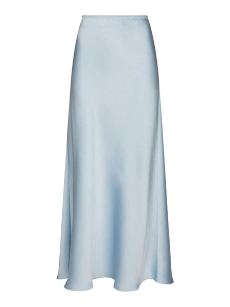Vicky sateen skirt light blue