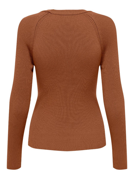 ONLSANNY LS BUTTON O-NECK KNT
