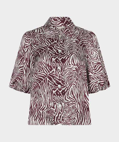 Blouse wide s/slve Zebra