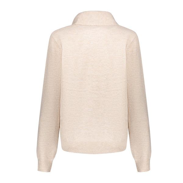 Pullover with scarf
