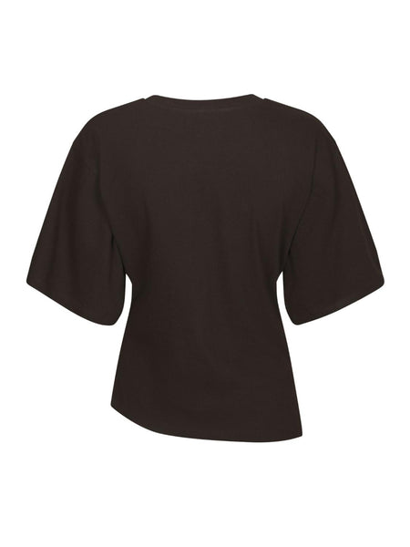 Alira boxy tee dark brown
