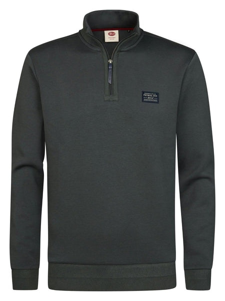 Men Sweater Collar Zip