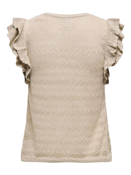 ONLAGA SL GLITTER O-NECK TOP