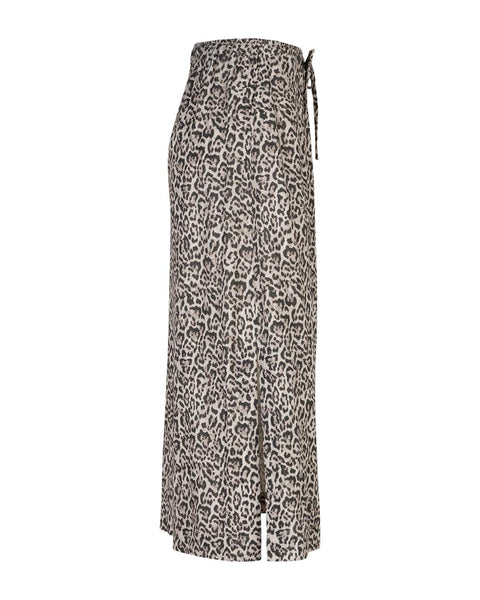 Indie Skirt Linen Leopard