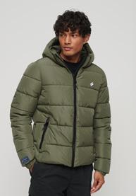 Hooded sports puffer M5011827A