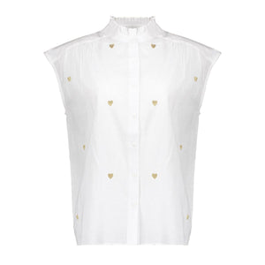 Blouse lurex hearts 53341-81