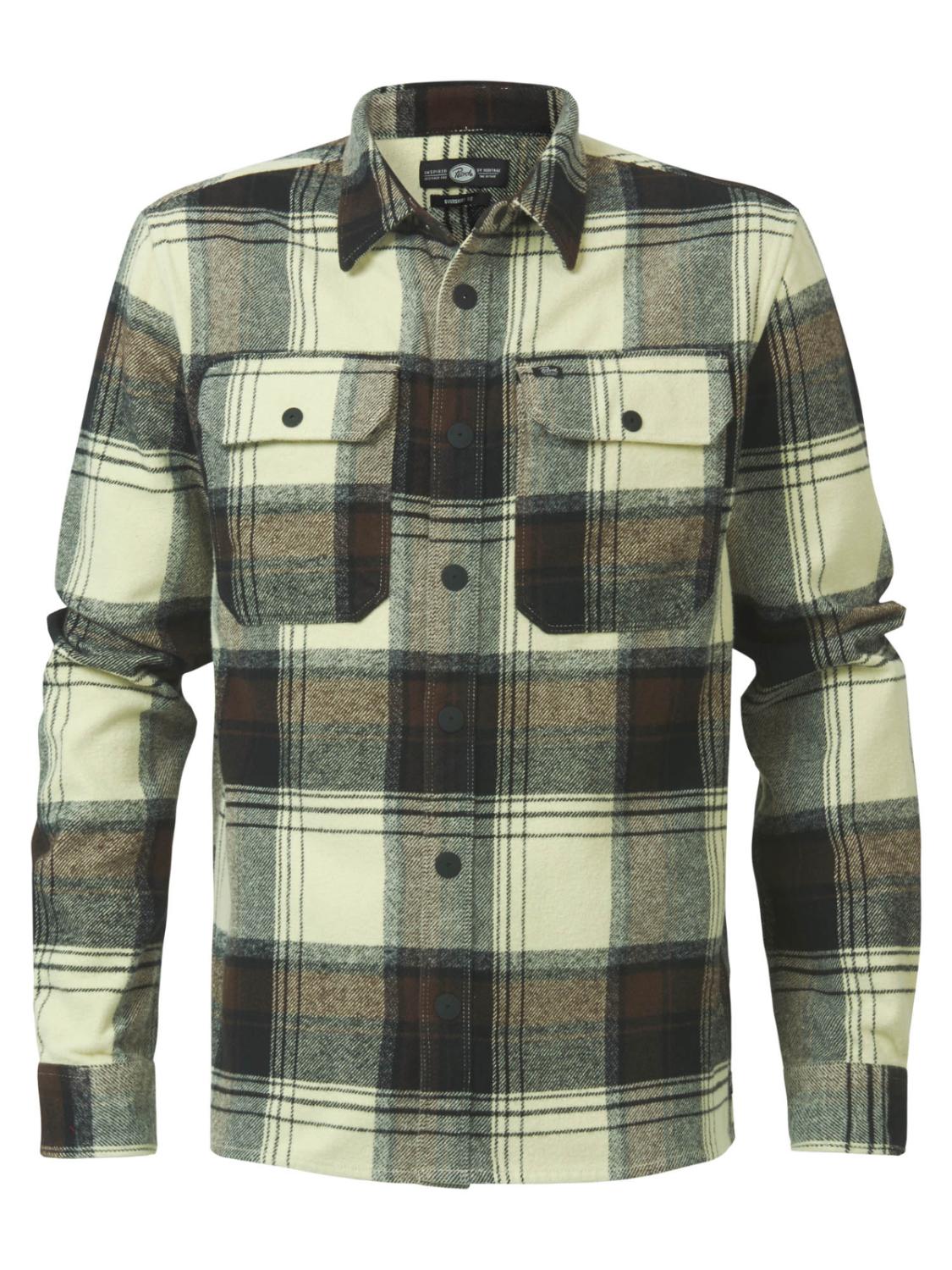 Shirt l/s check M-3030-SIL405