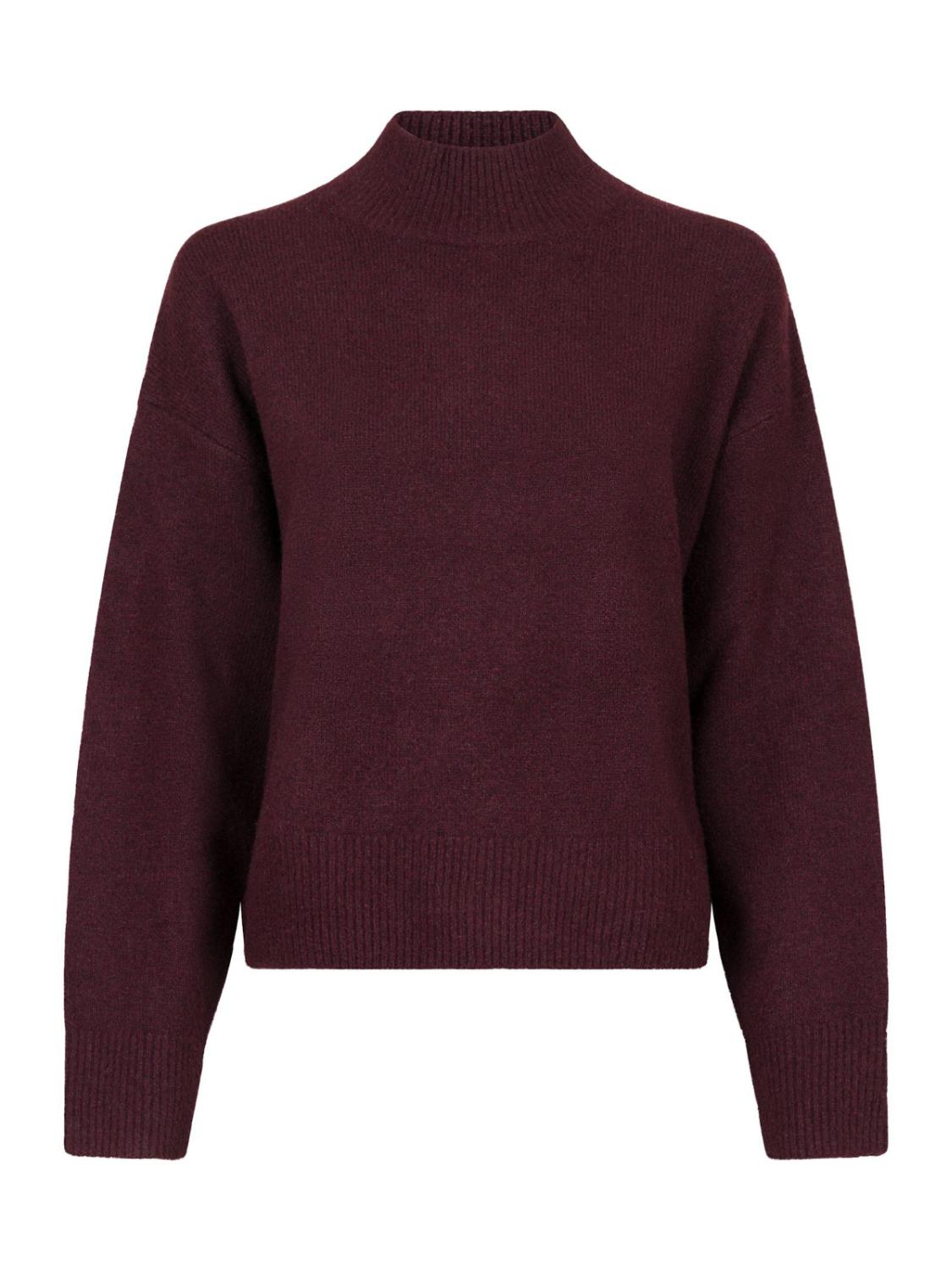 Pauline knit blousse wine
