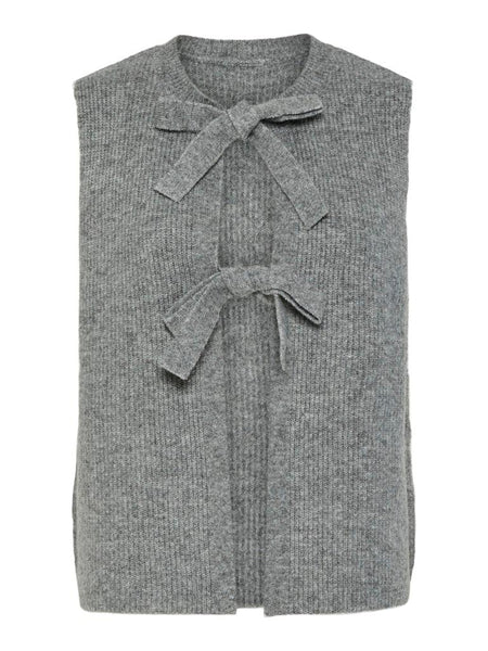 PCSILLY SL REV TIE VEST KNIT