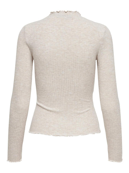 ONLEMMA L/S HIGH NECK TOP NOO