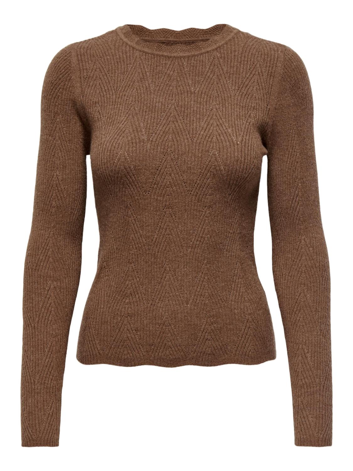 ONLMAI LS STRUCT O-NECK CC KN