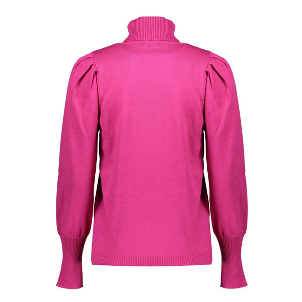 Pullover col pleated shoulder