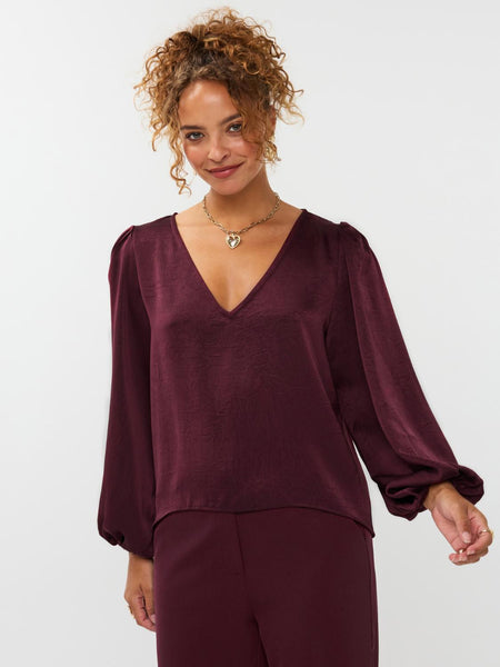 Top Nyma burgundy