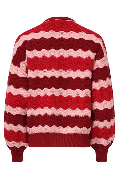 Knit top 25528 red-pink
