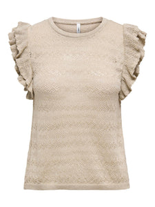 ONLAGA SL GLITTER O-NECK TOP
