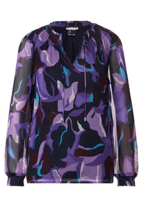 Printed chiffonblouse