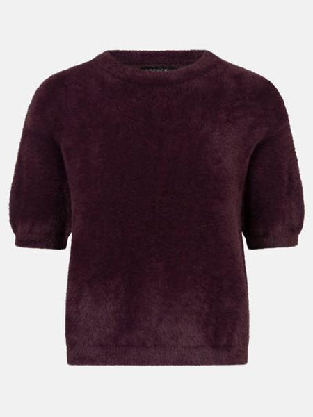 Knitted top mary aubergine
