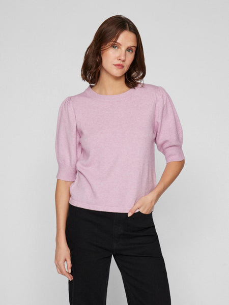 VIRIL 2/4 SLEEVE O-NECK KNIT