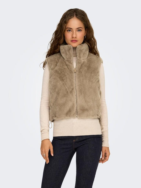 ONLDANA FAUX FUR REV.WAISTCOA
