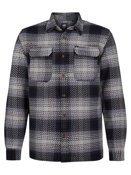 Men Shirt Long Sleeve Check