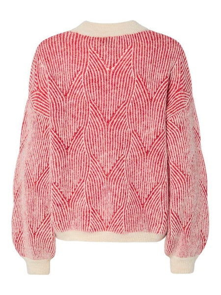 PCJENNA LS O-NECK KNIT NOOS B