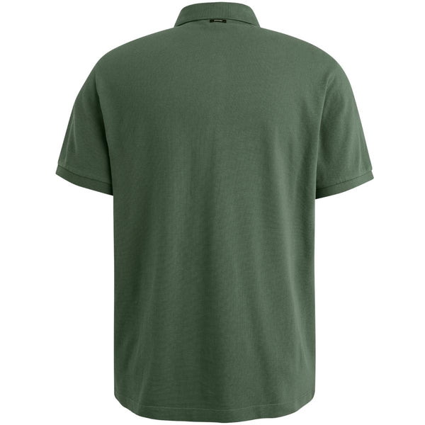 Short sleeve polo pique waffl