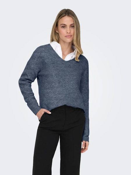 ONLCAMILLA V-NECK L/S PULLOVE